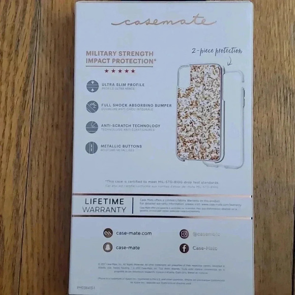 CASE-MATE KARAT ROSEGOLD IPHONE X - Picture 2 of 3